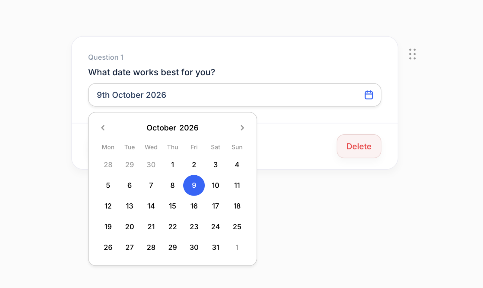 Date questions, and better AI survey creation